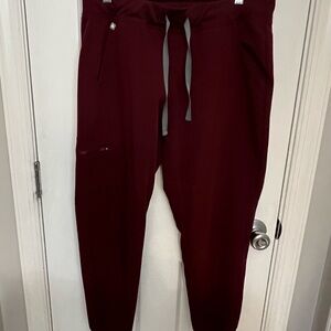 Figs Men's Deep Red Jogger Pants